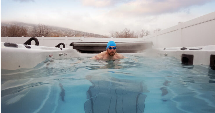 entrenamiento de triatlón de invierno