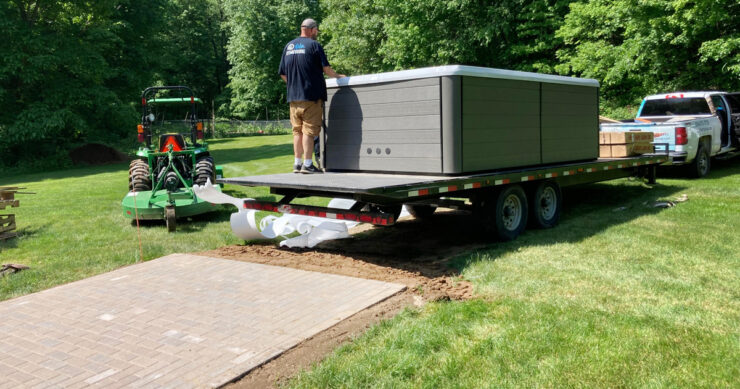 instalación de swim spa