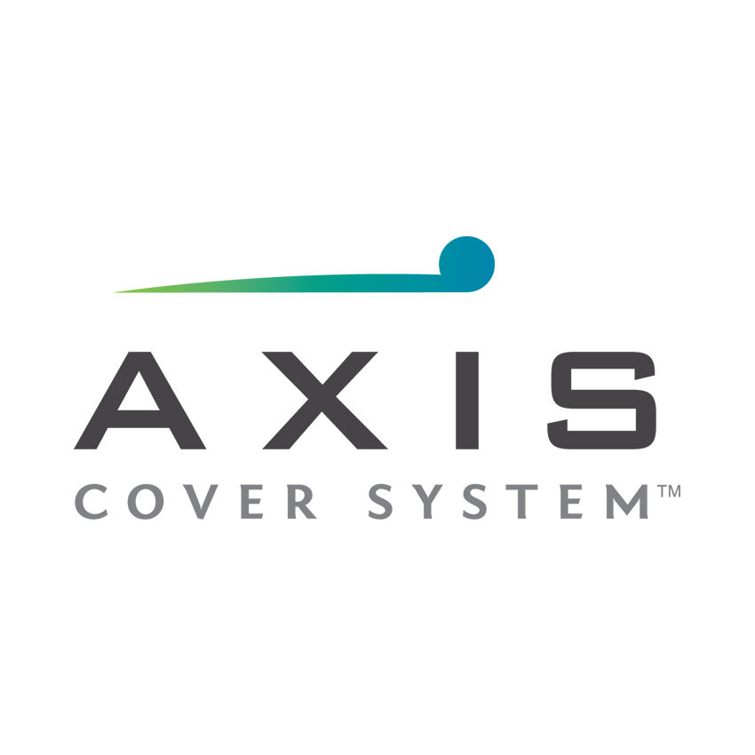 logotipo de axis cover system by master spas