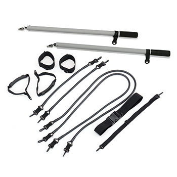 El kit H2Xercise que se incluye con cada compra de un spa de natación H2X Fitness.